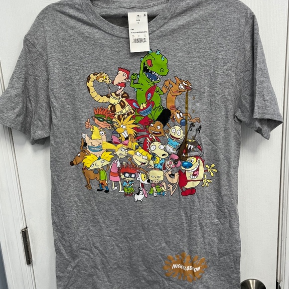 ❣️Nickelodeon shirt gray tshirt size small NWT - Picture 1 of 6